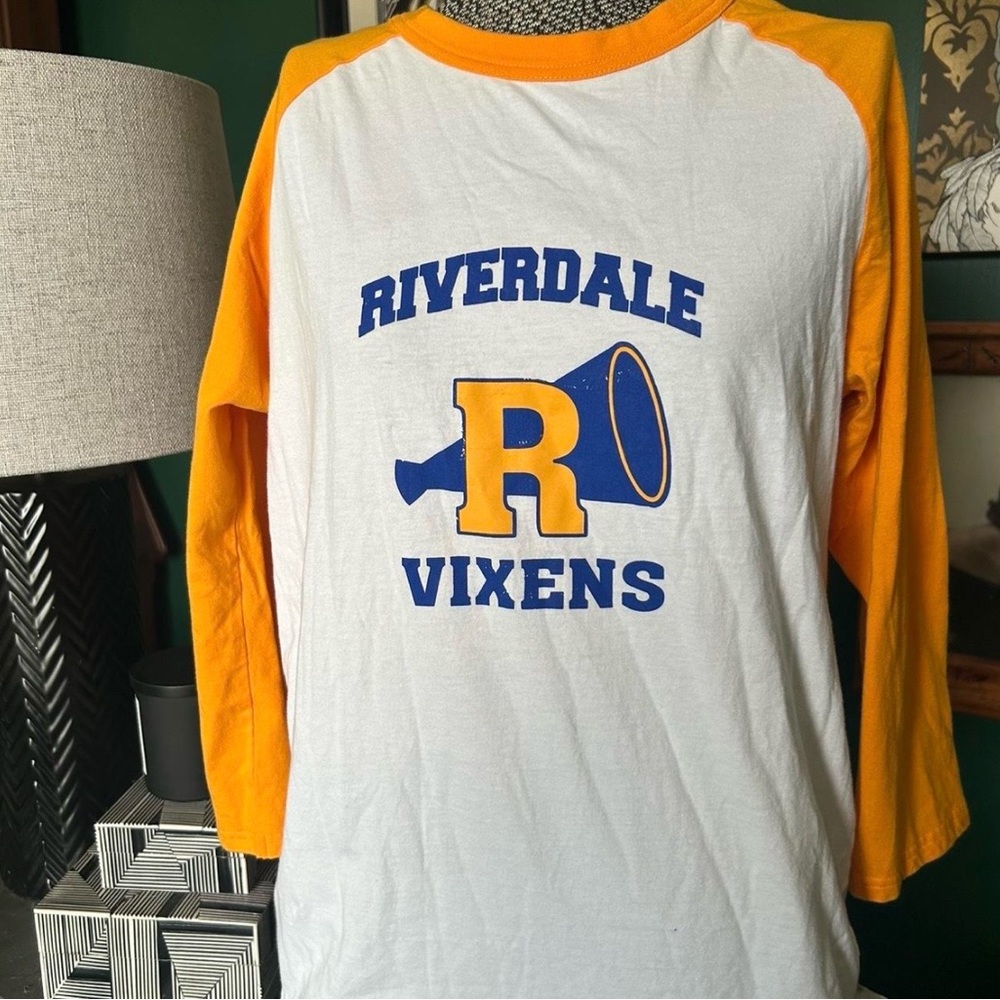 Sport-Tek White and Orange Raglan Tee
